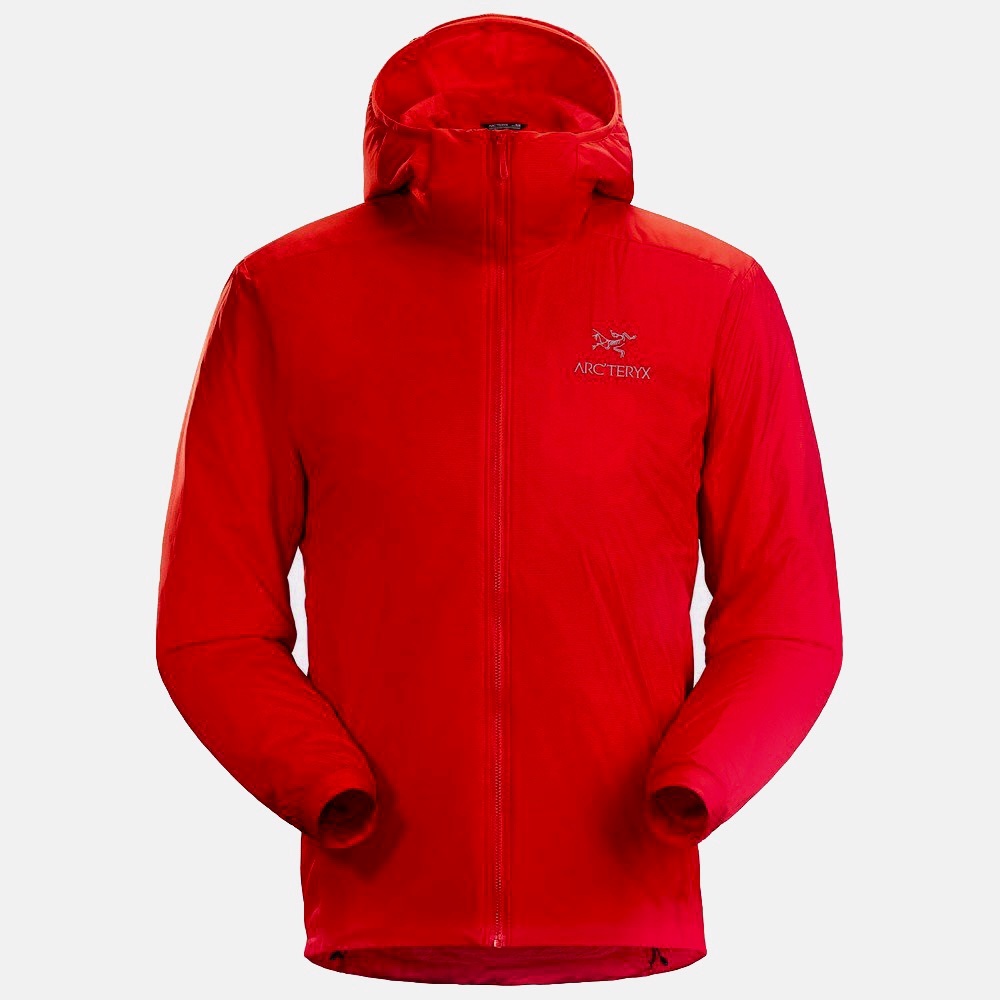 Men's red Arcteryx puffer jacket, L